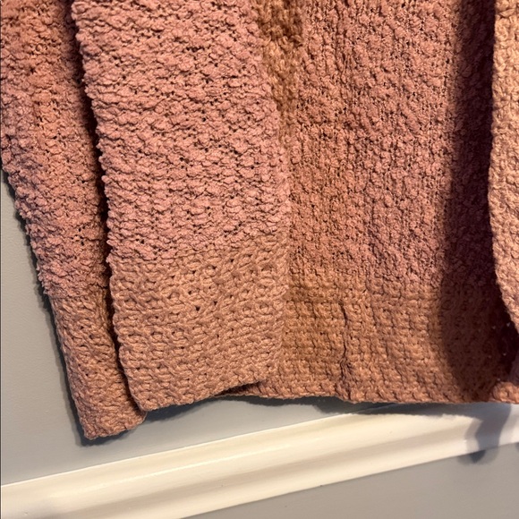 Elegant Mauve Knit Cardigan - Picture 7 of 8